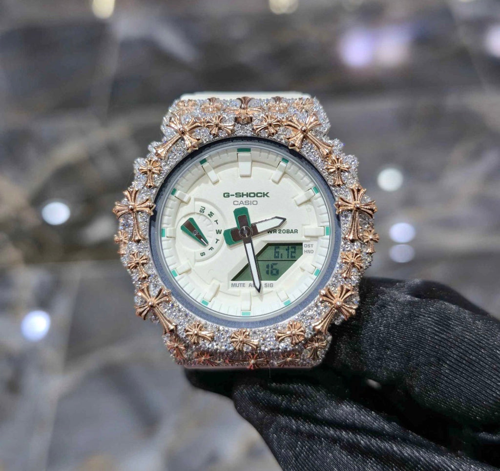 Moissanite Custom  Bezel G-Shock Watch