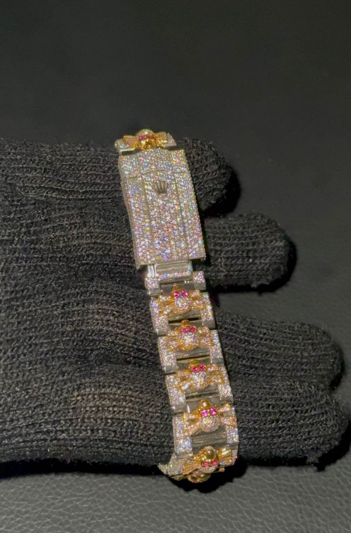 VVS-1 Custom Moissanite Diamond Watch With Box & Papers