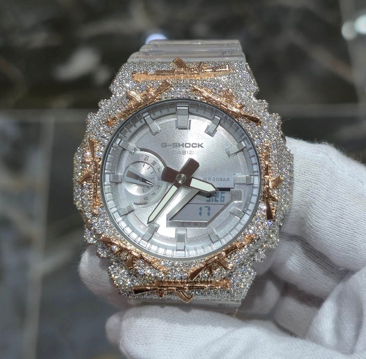 VVS-1 Moissanite Diamond Watch With Box & Papers