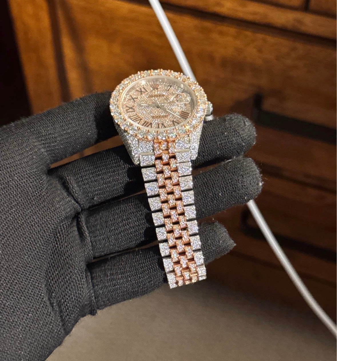 VVS-1 Moissanite Watch With Box & Papers