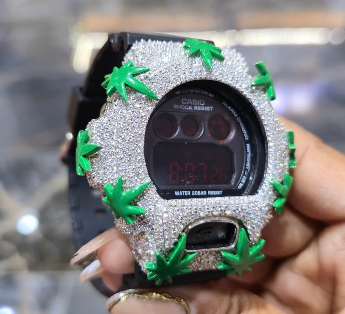 Moissanite Custom  Bezel G-Shock Watch
