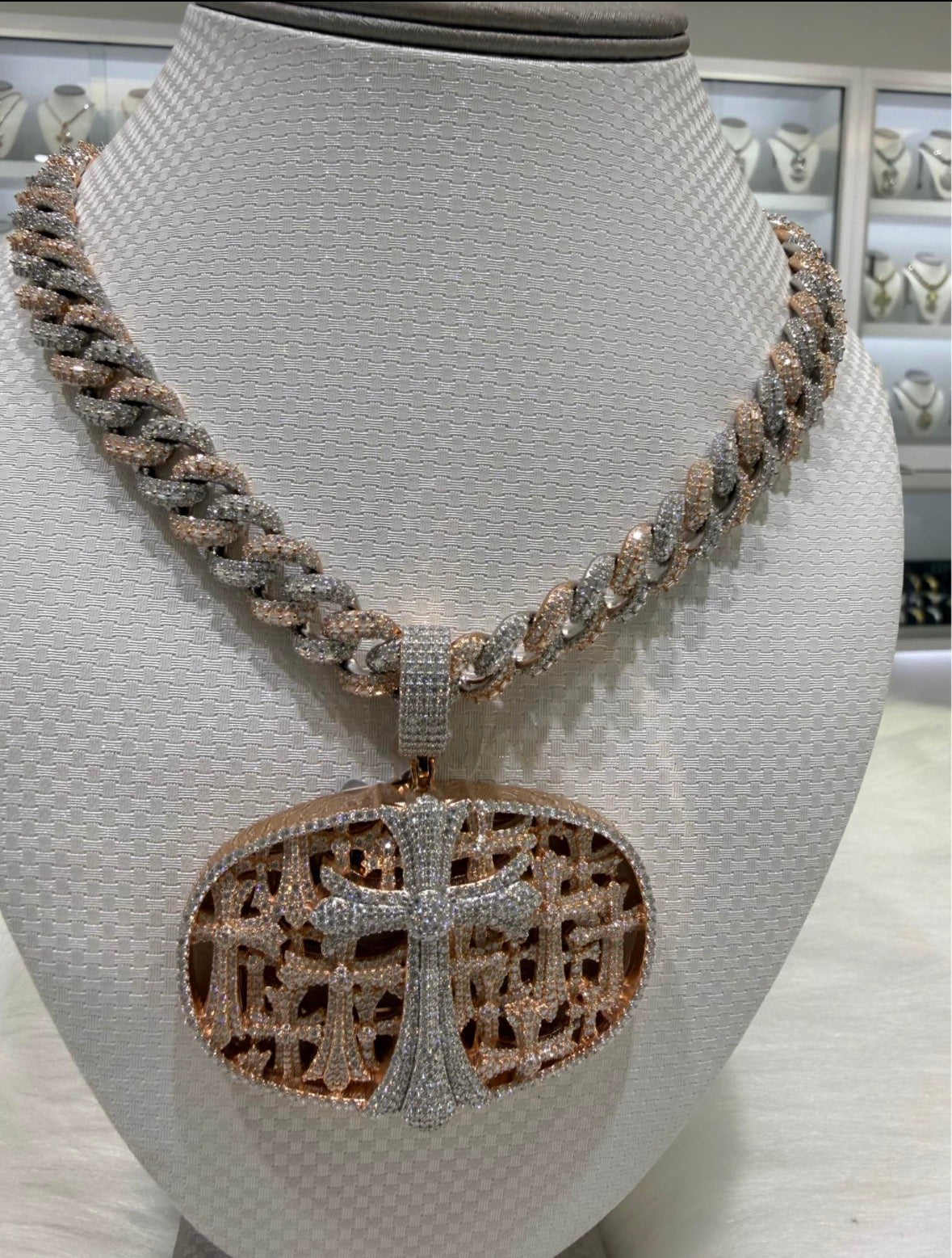 VVS-1 Moissanite Diamond Custom Chain & Cuban