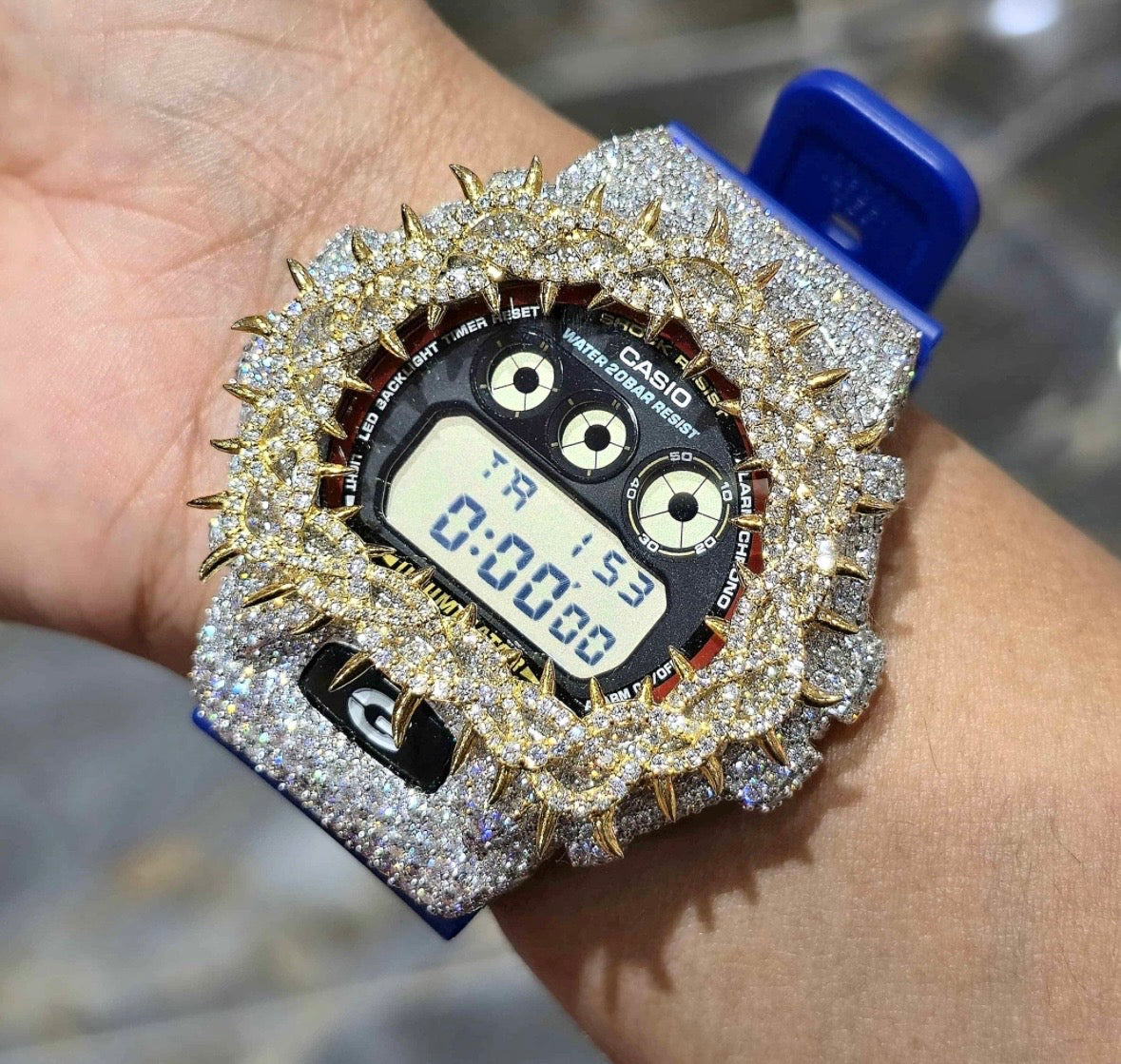 VVS-1 Moissanite Diamond Watch With Box & Papers