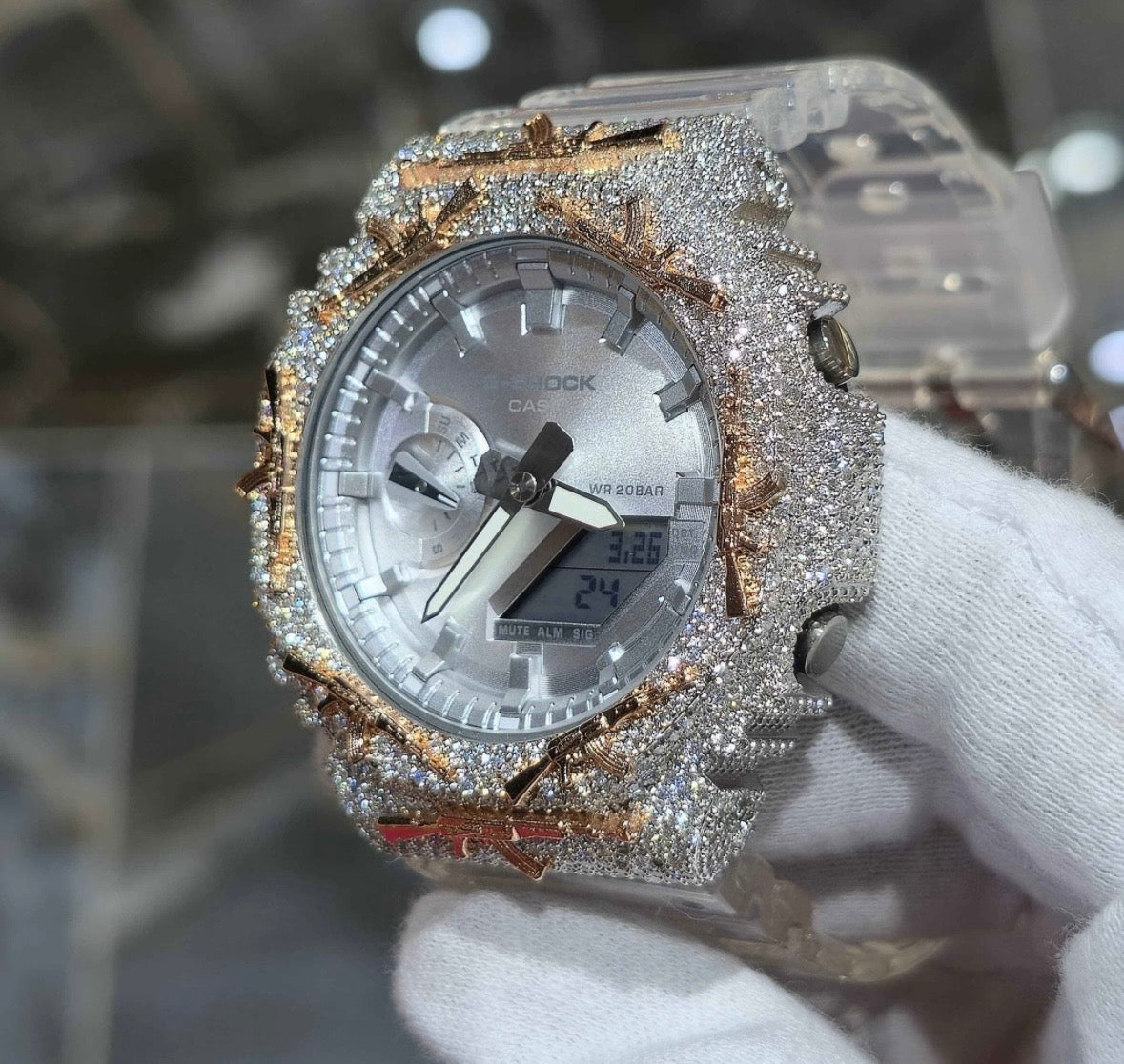 VVS-1 Moissanite Diamond Watch With Box & Papers