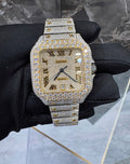 VVS-1 Moissanite Diamond Watch With Box & Papers