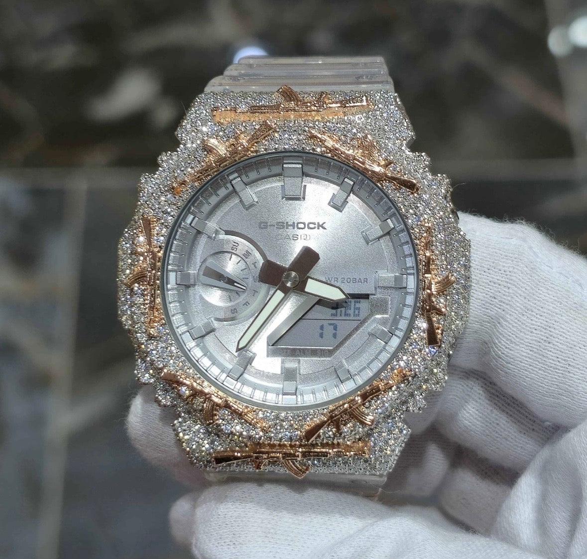 VVS-1 Moissanite Diamond Watch With Box & Papers