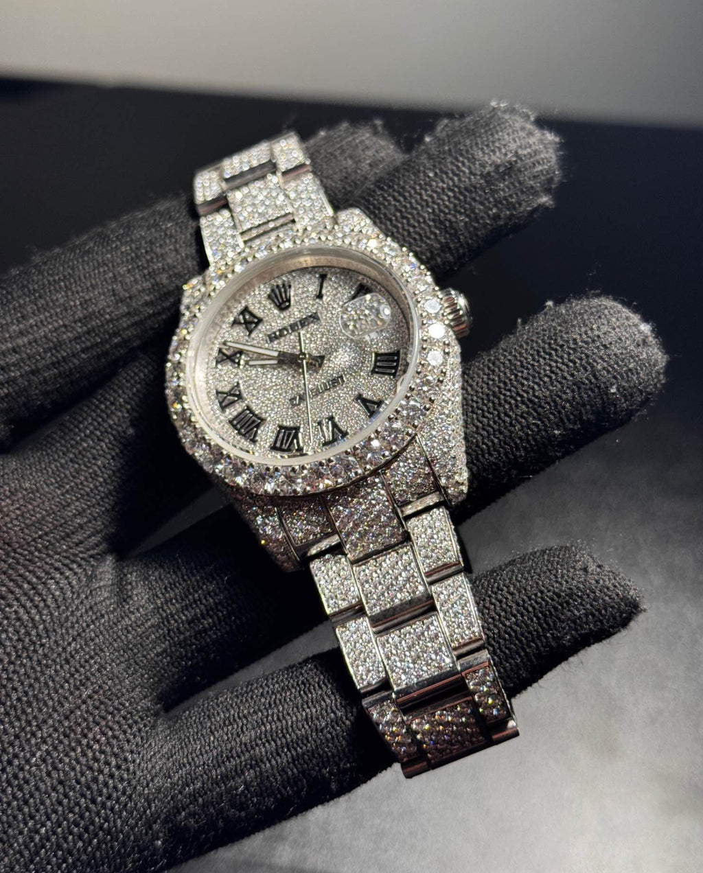 VVS-1 Moissanite Watch With Box & Papers