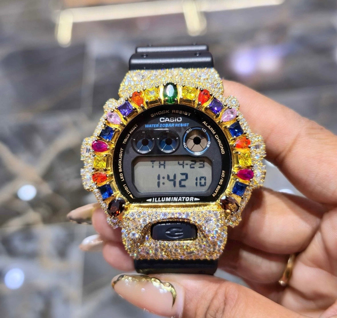 VVS-1 Moissanite Diamond Watch With Box & Papers