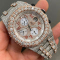 VVS-1 Moissanite Diamond Watch With Box & Papers