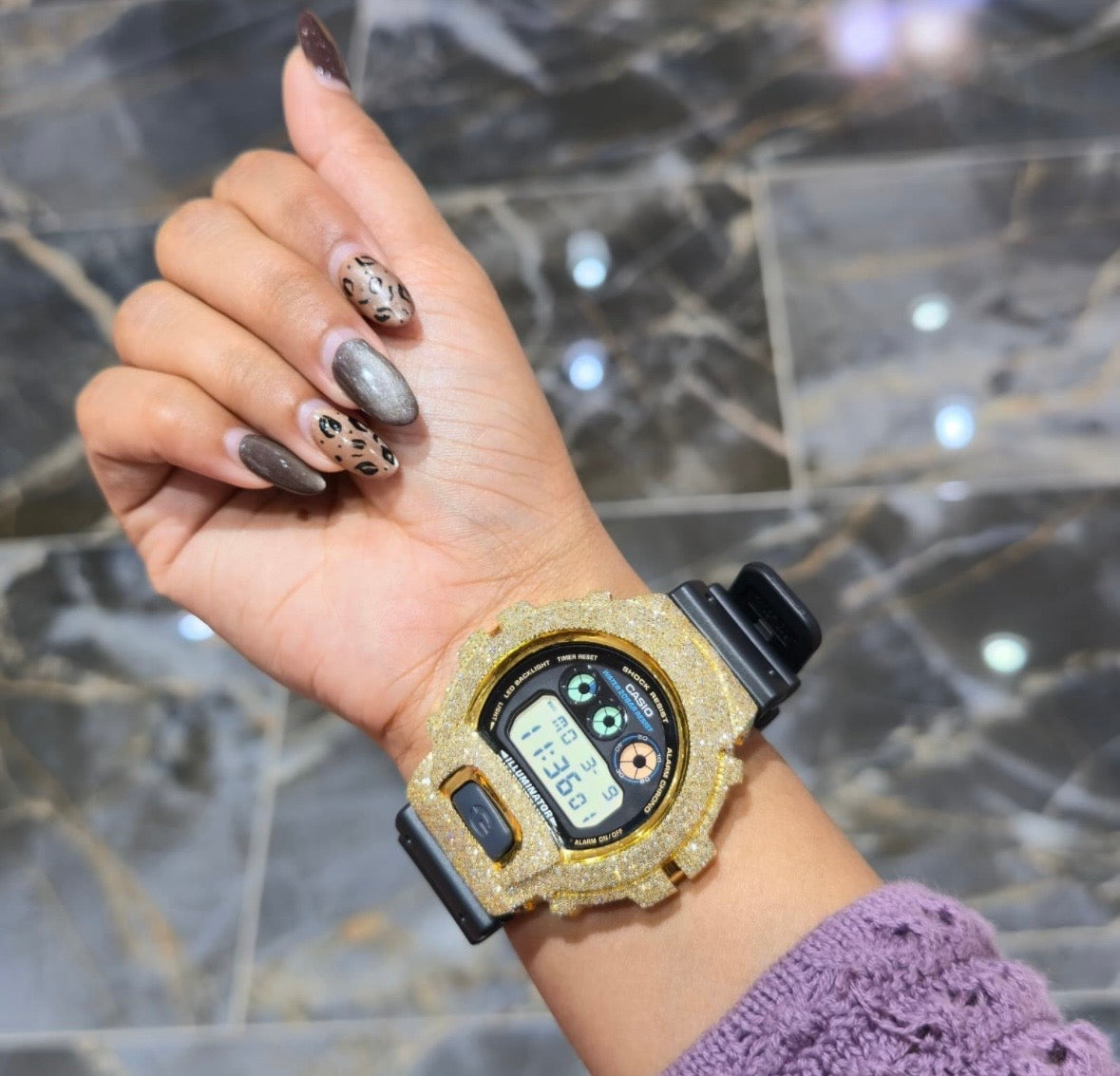 VVS-1 Moissanite Diamond Watch With Box & Papers