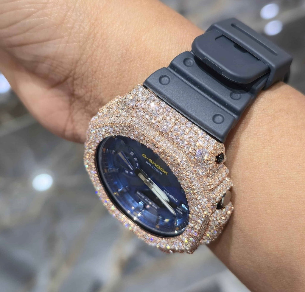 VVS-1 Moissanite Diamond Watch With Box & Papers