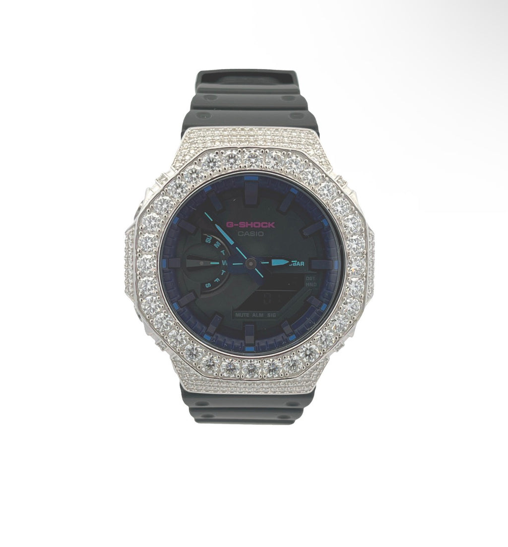 VVS-1 Moissanite Diamond Watch With Box & Papers