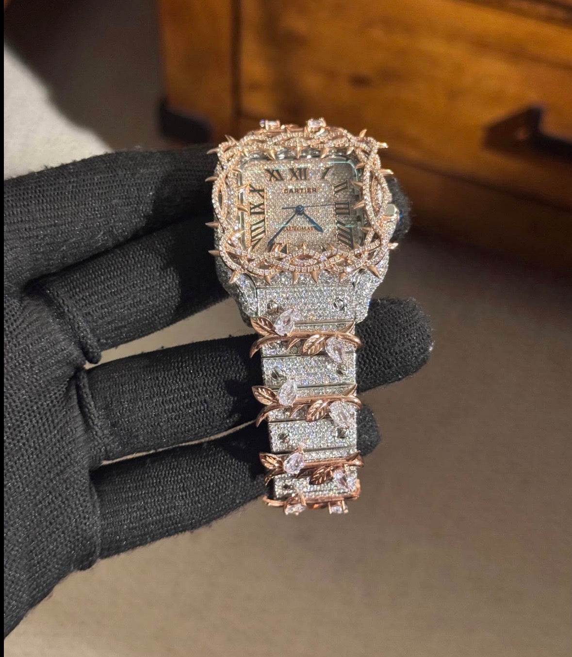VVS-1 Moissanite Watch With Box & Papers