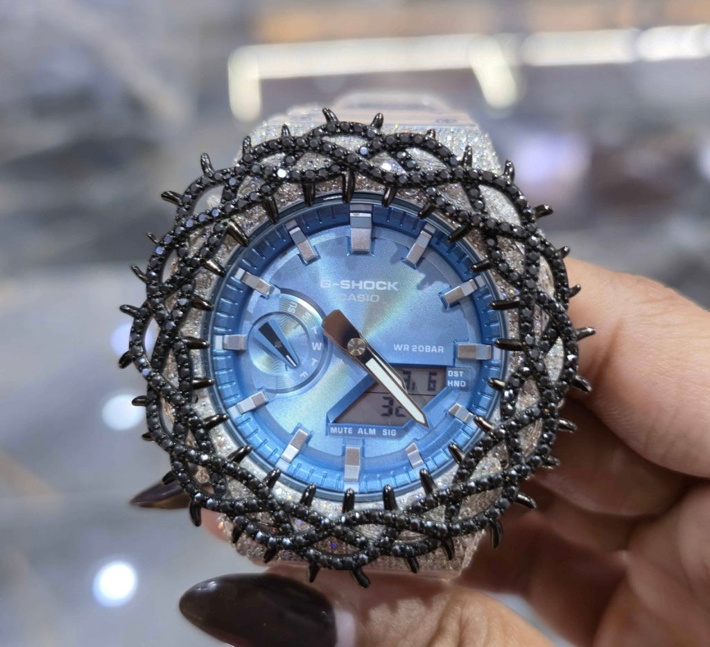 VVS-1 Moissanite Diamond Watch With Box & Papers