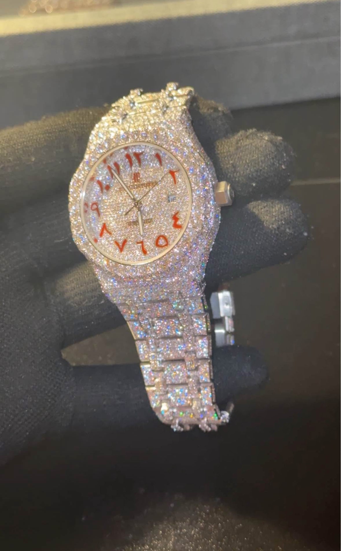 VVS-1 Moissanite Watch With Box & Papers