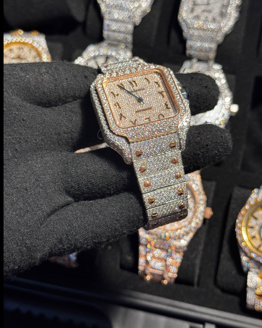 VVS-1 Moissanite Watch With Box & Papers