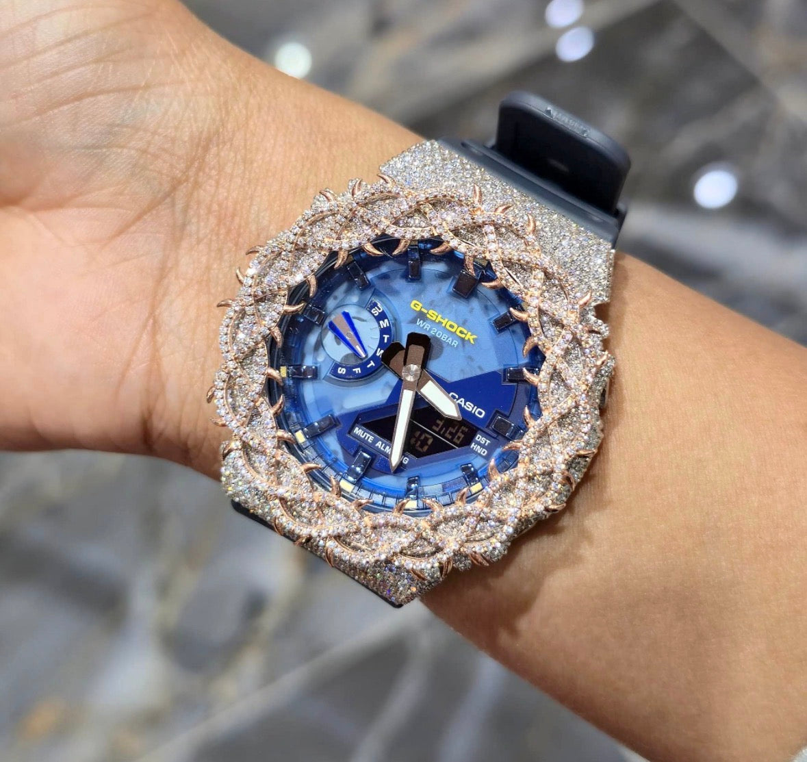 VVS-1 Moissanite Diamond Watch With Box & Papers