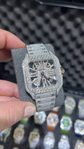 VVS-1 Moissanite Diamond Watch with Box & Papers