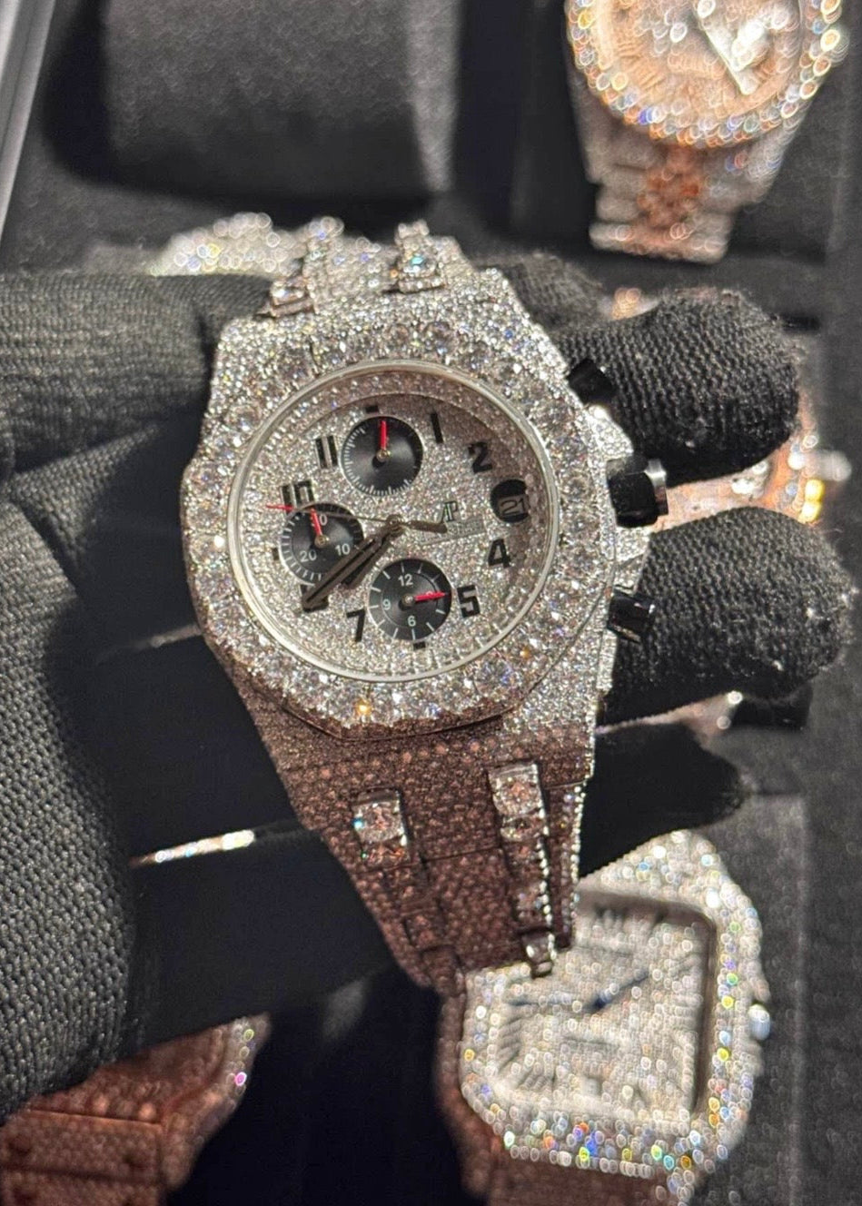 VVS-1 Moissanite Watch With Box & Papers
