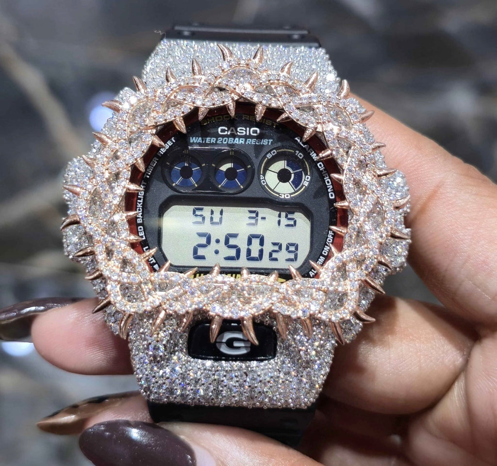 Moissanite Custom  Bezel G-Shock Watch