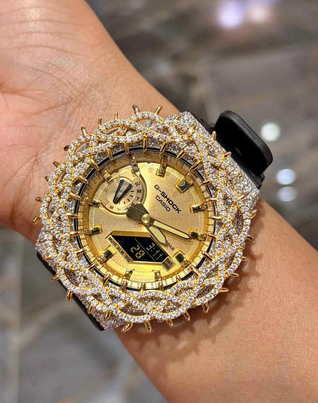 VVS-1 Moissanite Diamond Watch With Box & Papers