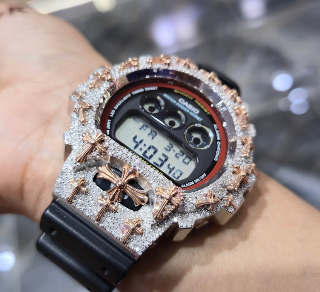 VVS-1 Moissanite Diamond Watch with Box & Papers