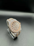 TWO-TONE ROSE MOISSANITE WATCH (41MM)