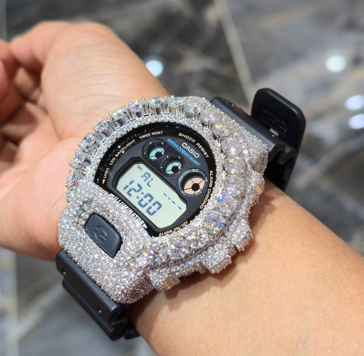 VVS-1 Moissanite Diamond Watch With Box & Papers