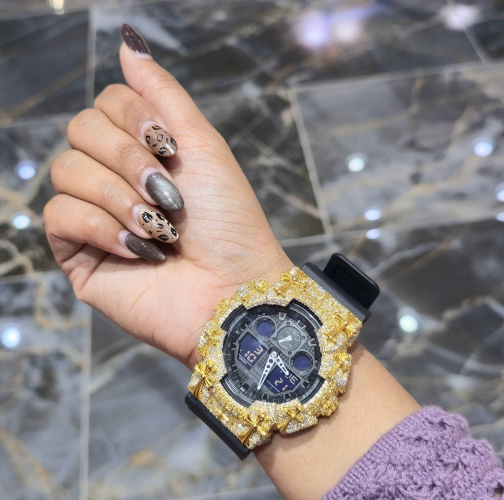 VVS-1 Moissanite Diamond Watch With Box & Papers