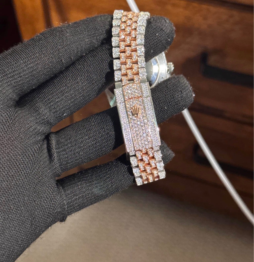 VVS-1 Moissanite Watch With Box & Papers