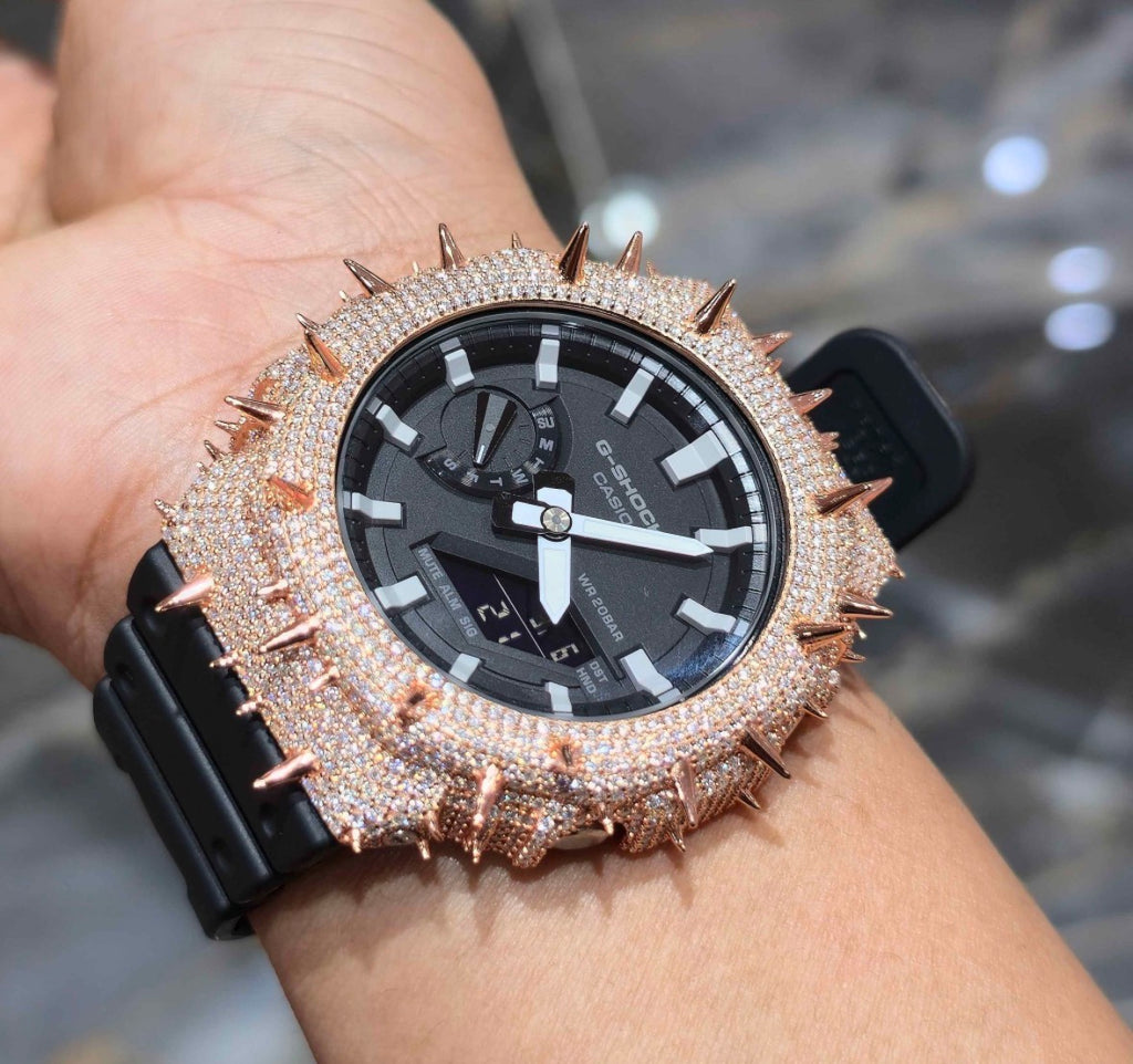 VVS-1 Moissanite Diamond Watch With Box & Papers