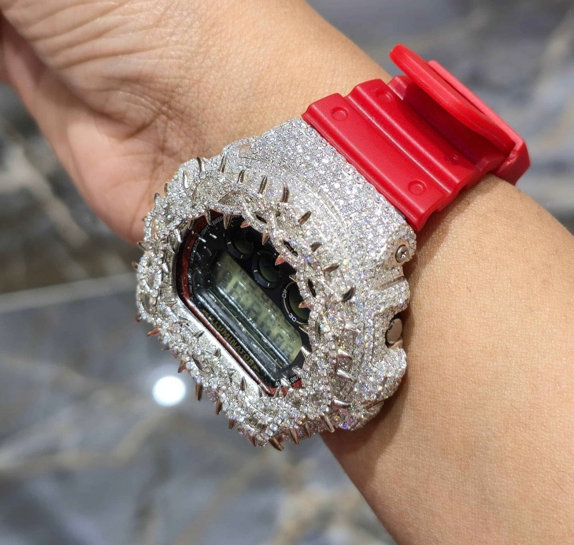 VVS-1 Moissanite Diamond Watch With Box & Papers