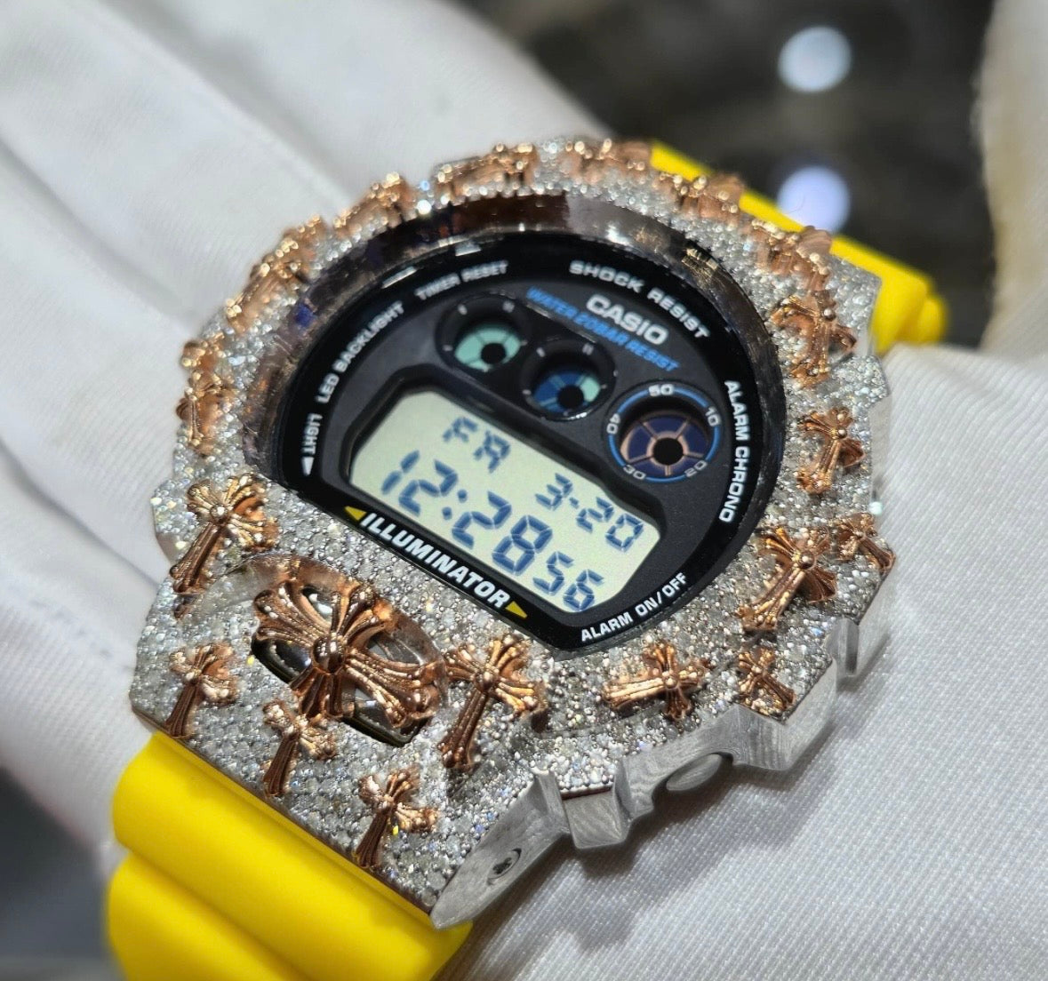 VVS-1 Moissanite Diamond Watch with Box & Papers