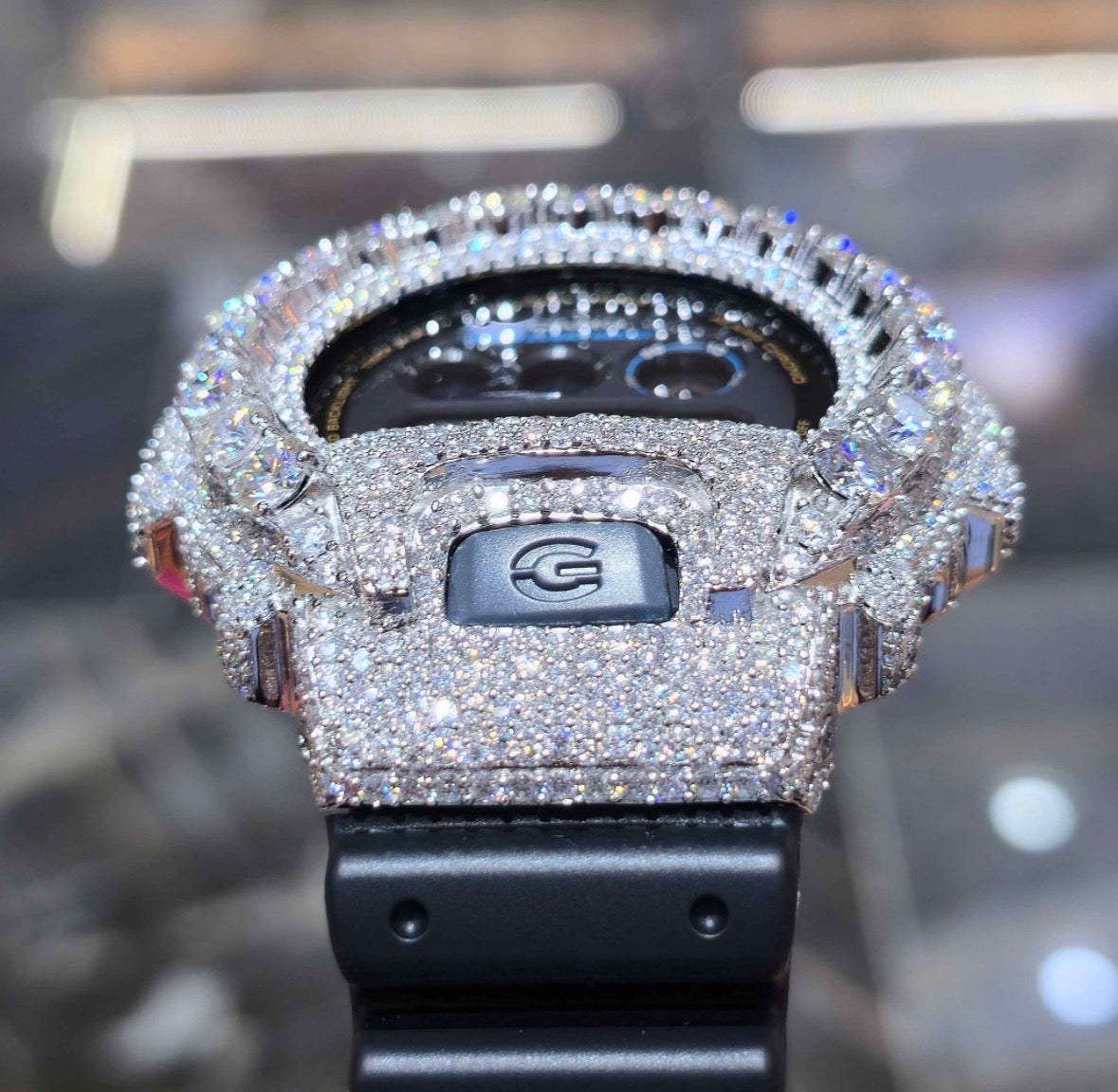 VVS-1 Moissanite Diamond Watch With Box & Papers