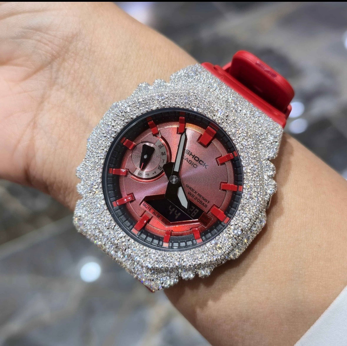 VVS-1 Moissanite Diamond Watch With Box & Papers