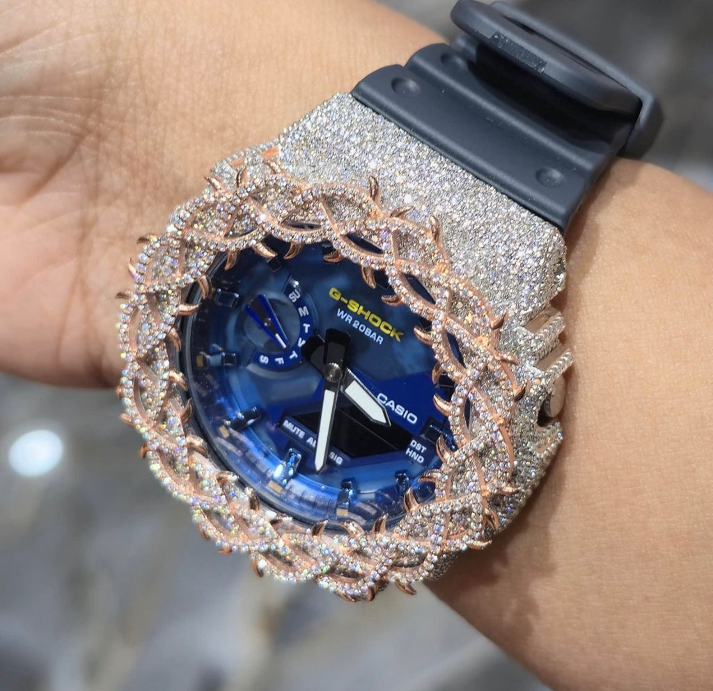 VVS-1 Moissanite Diamond Watch With Box & Papers