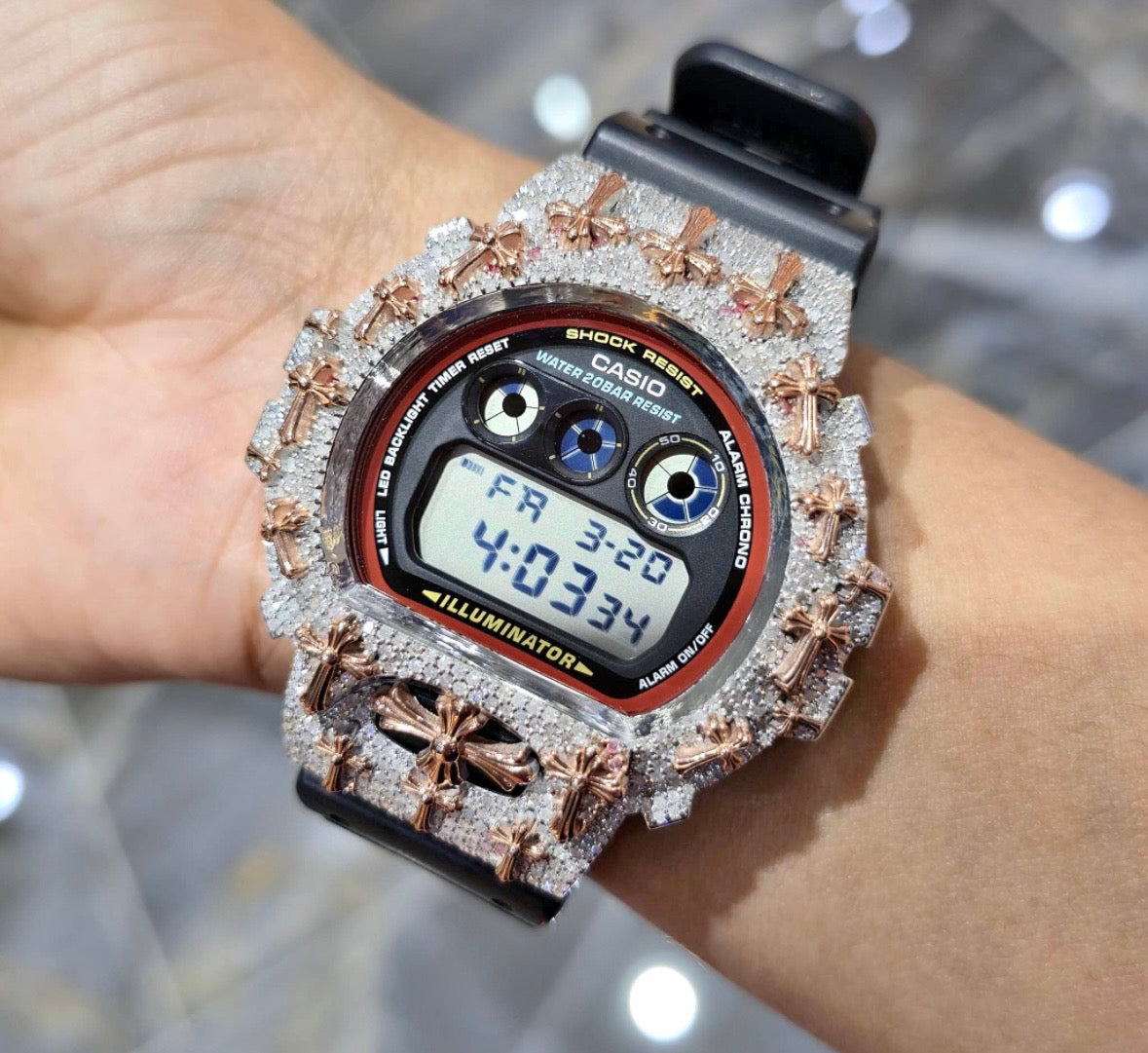 VVS-1 Moissanite Diamond Watch with Box & Papers