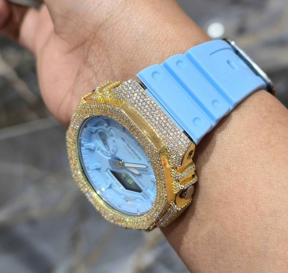 VVS-1 Moissanite Diamond Watch With Box & Papers