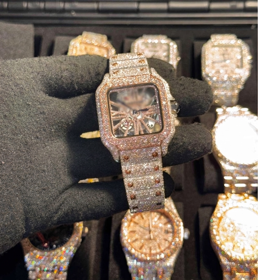 VVS-1 Diamond Watch Skeleton