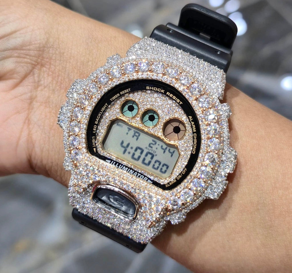 VVS-1 Moissanite Diamond Watch With Box & Papers