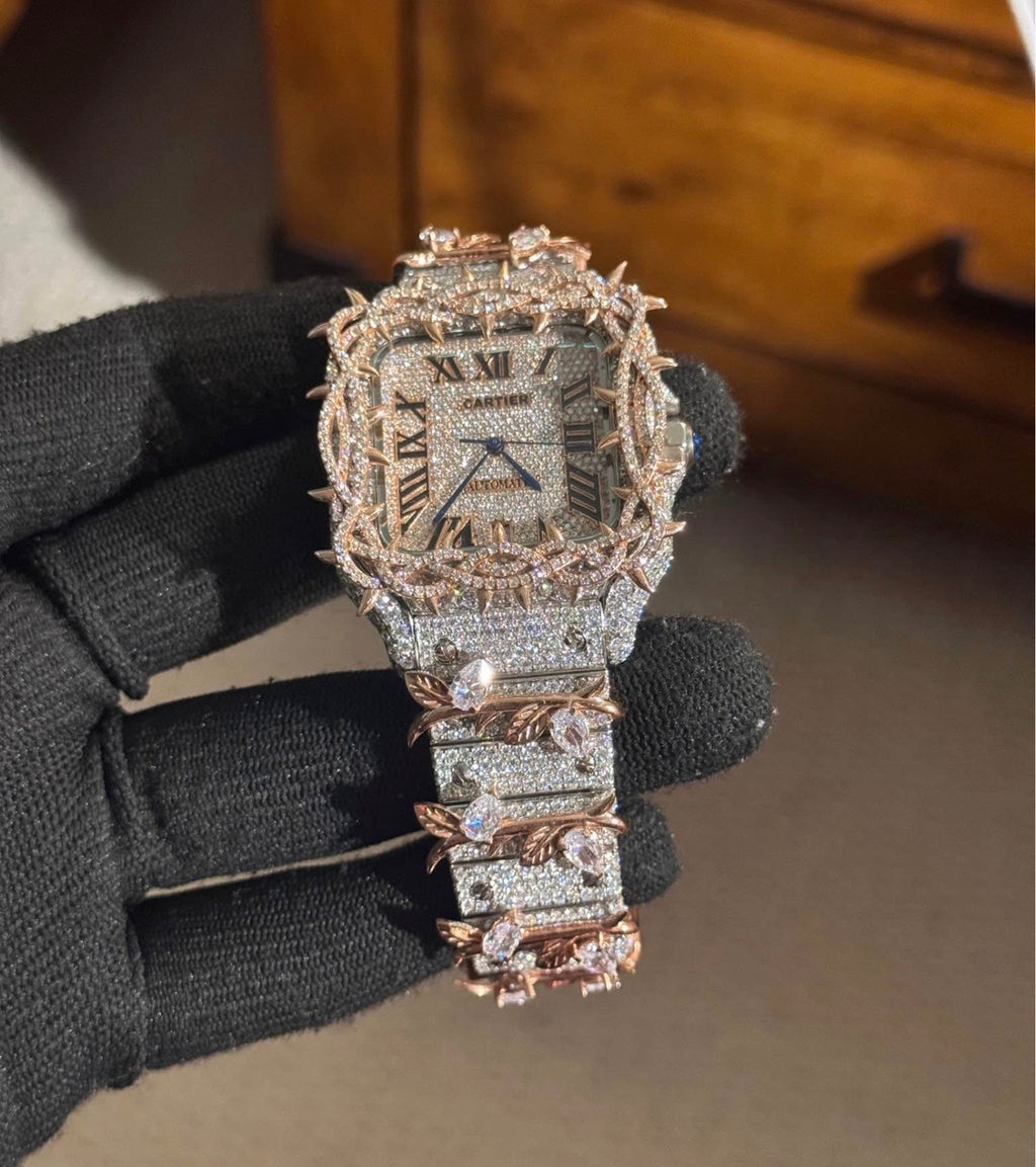 VVS-1 Moissanite Watch With Box & Papers