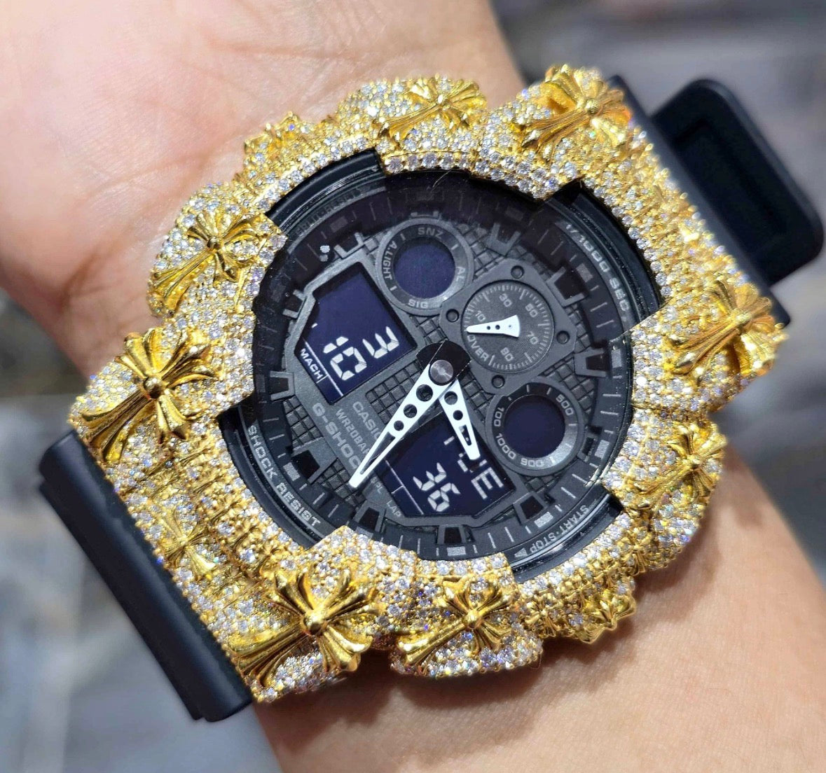 Moissanite Custom  Bezel G-Shock Watch