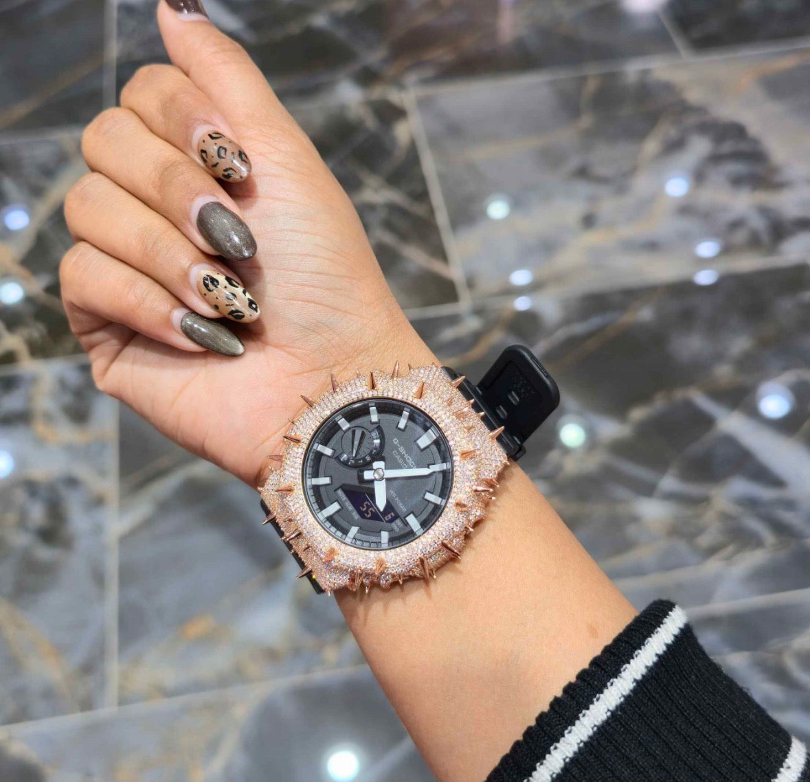 VVS-1 Moissanite Diamond Watch With Box & Papers