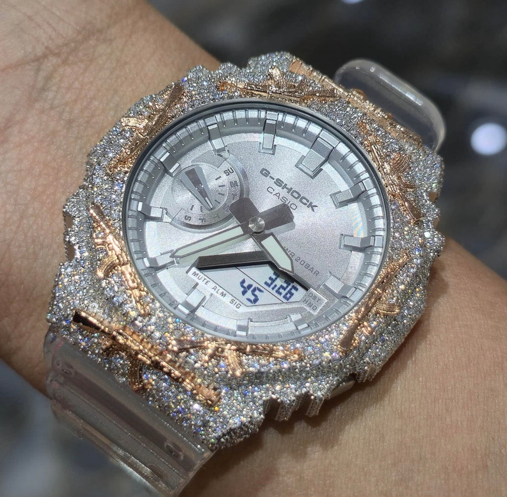 VVS-1 Moissanite Diamond Watch With Box & Papers