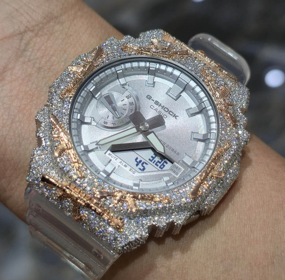 VVS-1 Moissanite Diamond Watch With Box & Papers