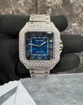 VVS-1 Moissanite Diamond Watch With Box & Papers