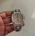 VVS-1 Moissanite Diamond Watch With Box & Papers