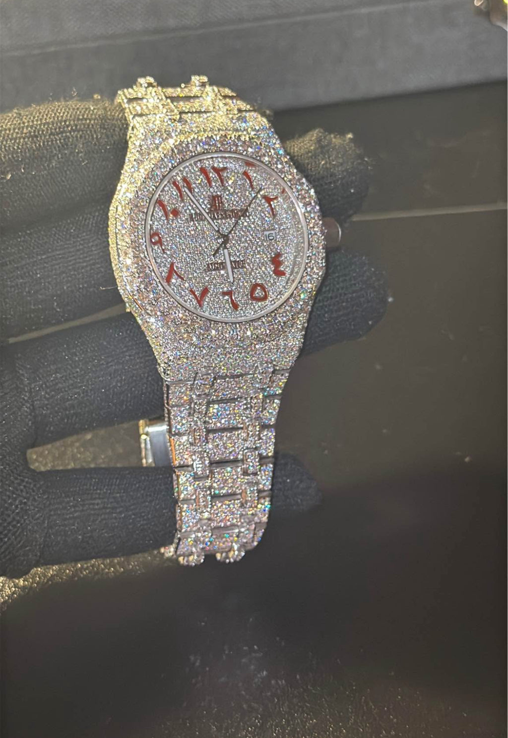 VVS-1 Moissanite Watch With Box & Papers