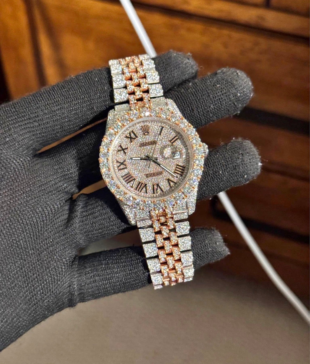 VVS-1 Moissanite Watch With Box & Papers