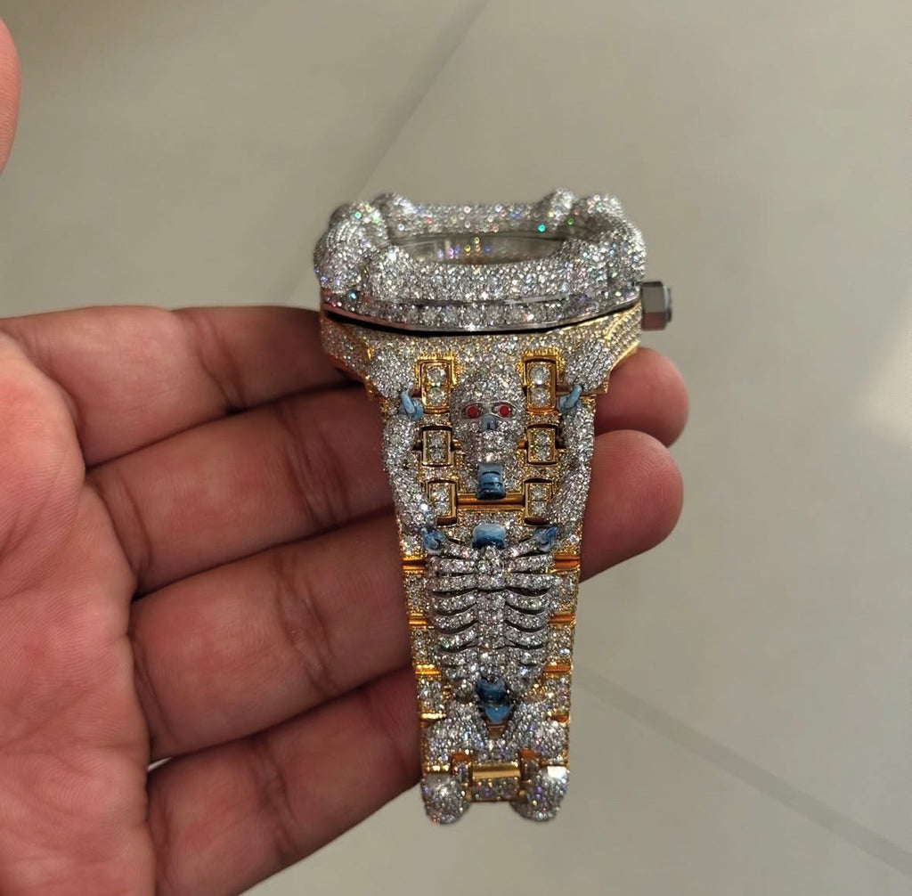 VVS-1 Moissanite Diamond Watch With Box & Papers